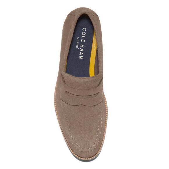 Cole Haan FlexGrand+ Men Penny Loafer Sz 11.5M Brown Suede Slip-On Cushioned New main image 7